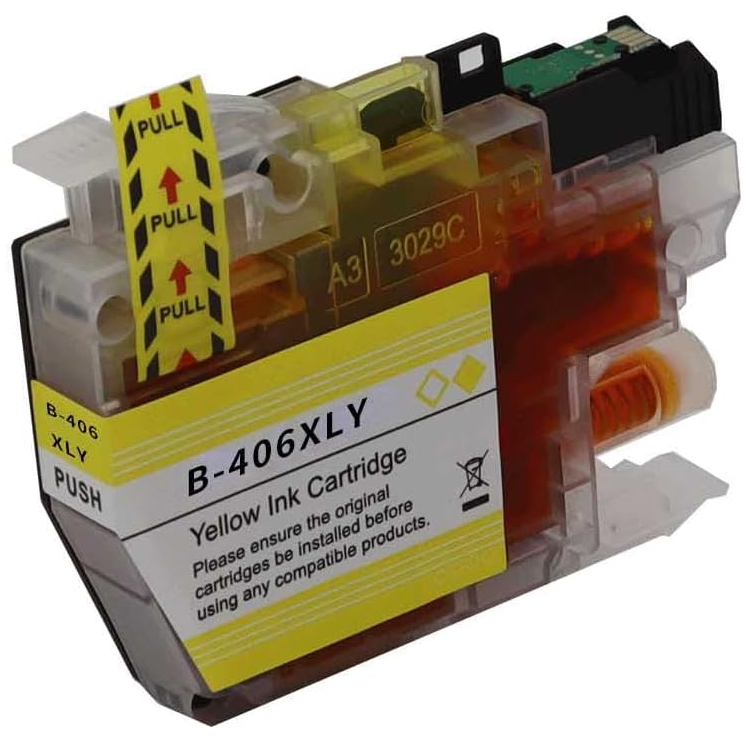 ReChargX Brother LC406XL, LC406XLYS High Yield Yellow Ink Cartridge