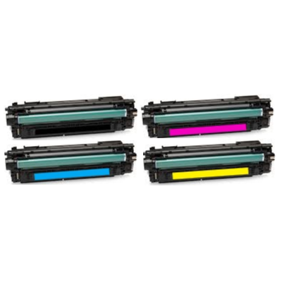 ReChargX® HP 656X High Yield Black, Cyan, Magenta & Yellow Toner Cartridges