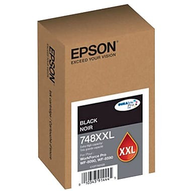 Genuine Epson 748XXL (T748XXL120) Extra High Capacity Black Ink Cartridge
