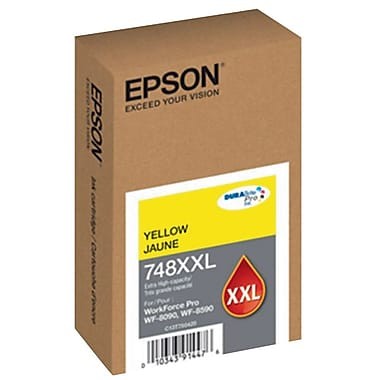 Genuine Epson 748XXL (T748XXL420) Extra High Capacity Yellow Ink Cartridge