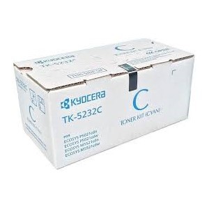 Genuine Kyocera 1T02R9CUS0, TK-5232C High Yield Cyan Toner Cartridge