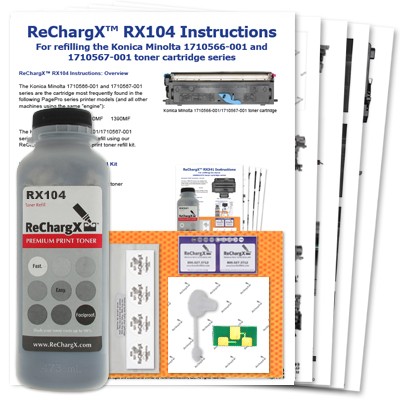 ReChargX Konica Minolta 1710567-001 High Yield Toner Refill Kit