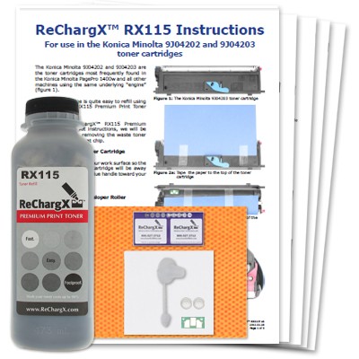 ReChargX Konica Minolta PagePro 1400 Toner Refill Kit