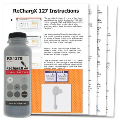 ReChargX Black Toner Refill Kit