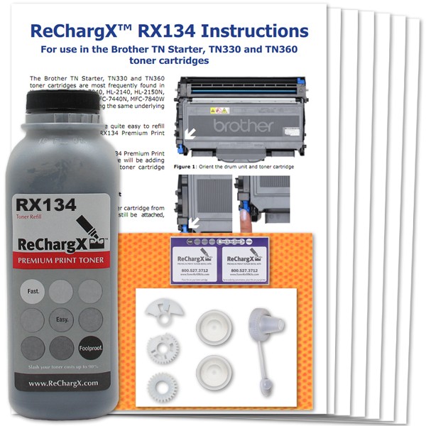 ReChargX® Brother TN360 Toner Refill Kit