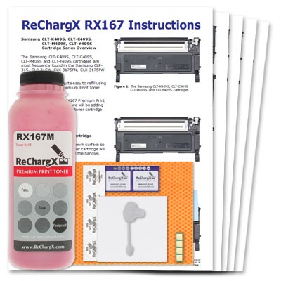 ReChargX® Samsung CLT-M409S Magenta Toner Refill Kit