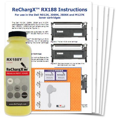 ReChargX® Dell 1230c/1235cn Yellow Toner Refill Kit