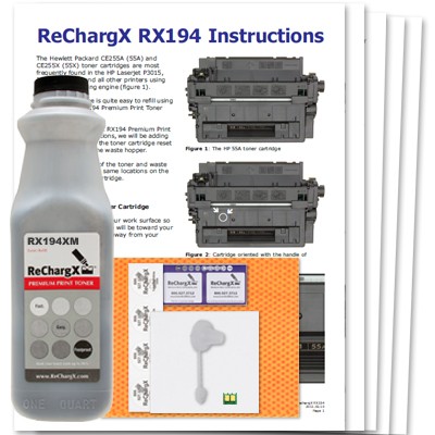ReChargX Standard-Yield MICR Toner Refill Kit