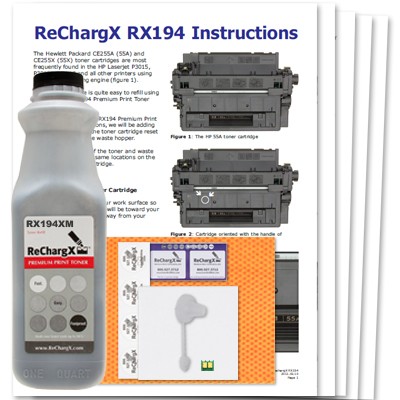 ReChargX High-Yield MICR Toner Refill Kit