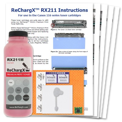 ReChargX Magenta Toner Refill Kit