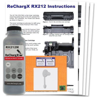 ReChargX® Canon 128 (3500B001) MICR Toner Refill Kit