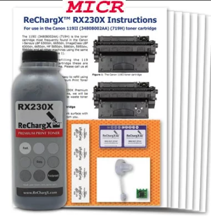 ReChargX® Canon 119II, 3480B001 High-Yield MICR Toner Refill Kit