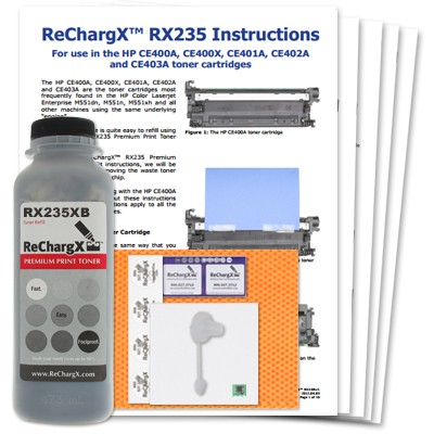 ReChargX High-Yield Black Toner Refill Kit