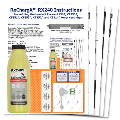 ReChargX Yellow Toner Refill Kit