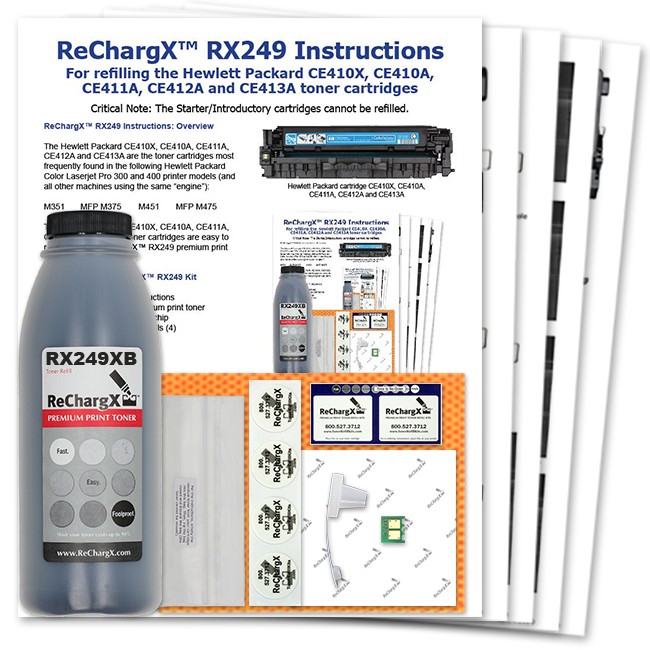 ReChargX® Extra High-Yield Black Toner Refill Kit