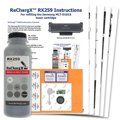 ReChargX® Samsung 101S (MLT-D101S) Toner Refill Kit