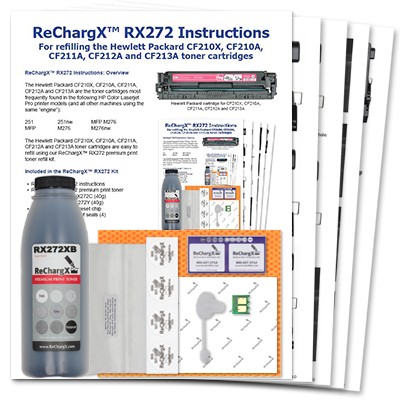 ReChargX Extra High-Yield Black Toner Refill Kit