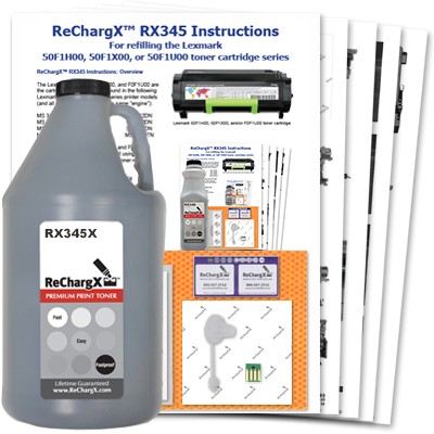 ReChargX® Lexmark 501U Ultra High-Yield Toner Refill Kit