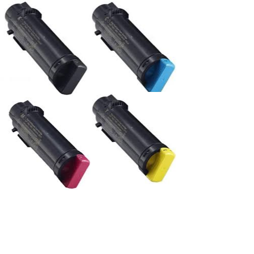 ReChargX® Dell H625/H825/S2825 High Yield Black, Cyan, Magenta & Yellow Toner Cartridges