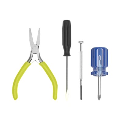 ReChargX® Universal Tool Kit (Pliers, Flat Blade Screwdriver, Jewlers Phillips Screwdriver, #2 Phillips Screwdriver)